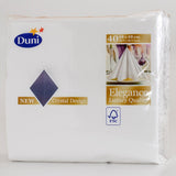 Szalvéta 3 réteg 48x48cm - 40db Duni Elegance Crystal White
