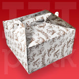 Füles tortadoboz több méretben és színben - 25 db / csomag, összehajlítható. Tortadoboz, Süteményes - tortás díszdoboz, például esküvőkre, családi eseményekre.