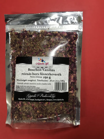 Bourbon vaníliás rózsás bors fűszerkeverék - 250 g