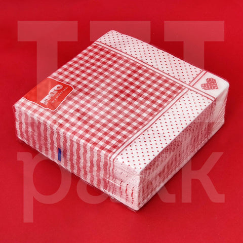 Fato Shabby - Népi mintás papír szalvéta, több színben - 40 db