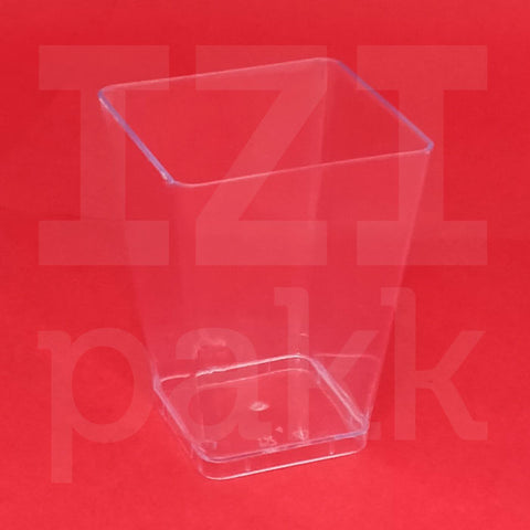 Finger pohár, szögletes, kóstoltató tálka 160ml - 20 darab