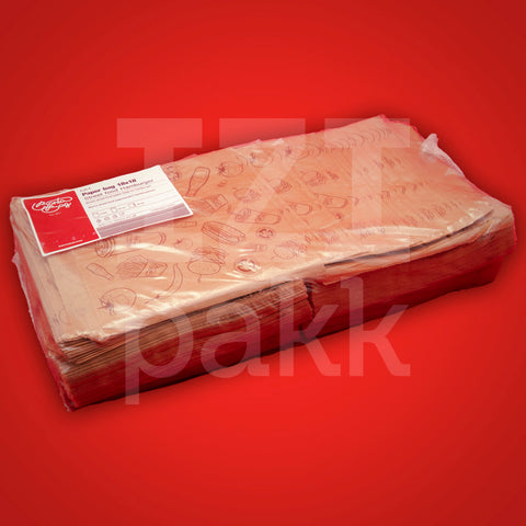 Hamburger tasak street food barna - 18x18cm - 1000 db