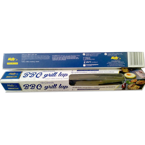 Teflonos BBQ Grill lap (Teflon BBQ baking sheet), 33 x 40 cm, mosható barbeque grill lap, 1 darab - Kelly Sütéshez, grillezéshez, a BBQ grill tisztán tartásához