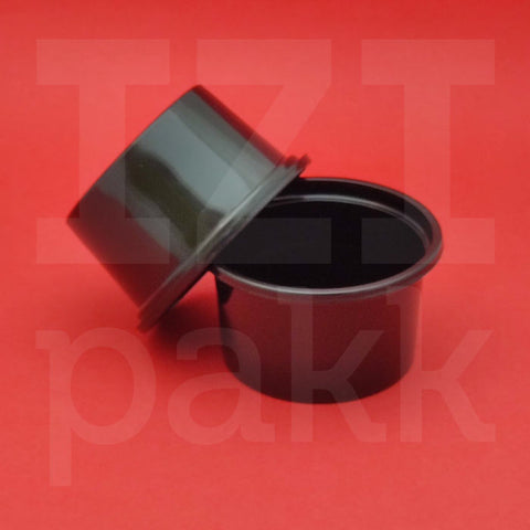Fekete szószos tálka, kóstoltató tál, 80ml - 100db