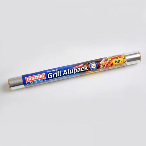 Alufólia, 8 méteres, grill fólia, EXTRA ERŐS - Mazzini Alupack