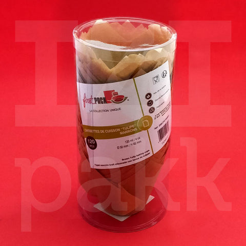 Muffin papír szilikonos, télelyes, kraft - 120 db.