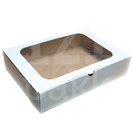 Süteményes doboz, ablakos 26x36x8 cm - IZI Pakk Webáruház