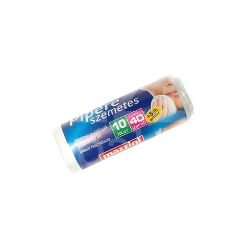 Mazzini szemetes, pipere, higiéniai gyüjtőzsák, 10l, 40db (+5 grátisz) - 1 csomag