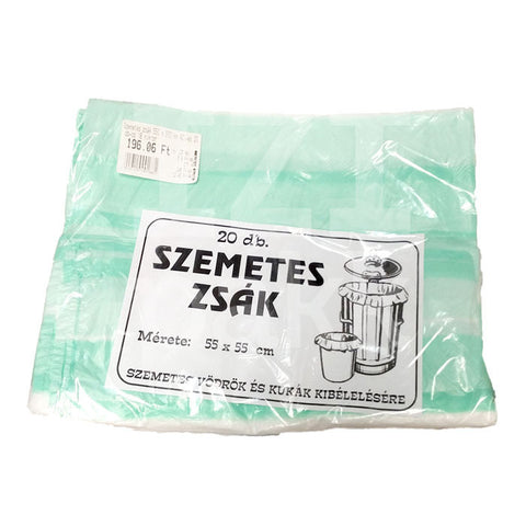Szemetes zsák, 55x55cm, 40l, 20db, 18 mikronos - IZI Pakk
