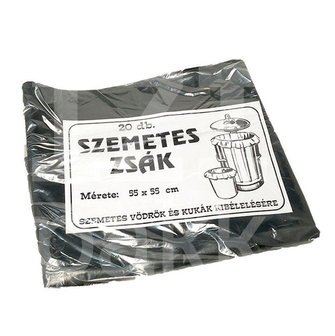 Szemetes zsák, 55x55cm, Extra, 30l, 20db, erős - IZI Pakk Webshop