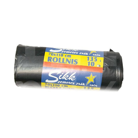 Szemetes zsák, Sikk, 135l, 10db, erős- IZI Pakk Webshop