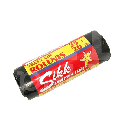 Szemetes zsák, Sikk, 25l, 20db - 1 csomag - IZI Pakk Webáruház