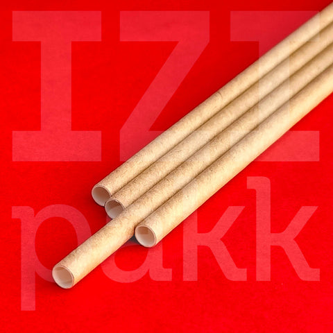 Szívószál, kraft, papír - 1000db
