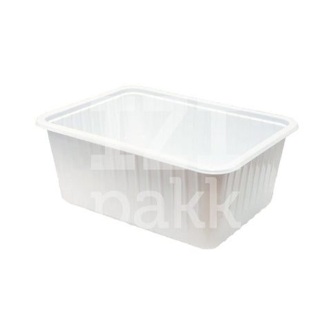 Tál, szögletes, pannunion, fehér, 1l - IZI Pakk Webáruház