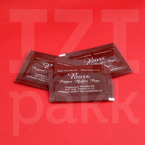 Tasakolt bors- 500 db x 0,7 g - kartonosan elérhető, egyeséve csomagolt bors - ötszáz darab