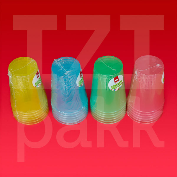Műanyag pohár színes 280ml 6 db/csomag