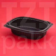 Cookipack pp páramentes egyterű fekete alj 600 ml + tető