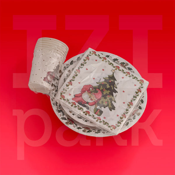 Karácsonyi teríték szett. "fehér"