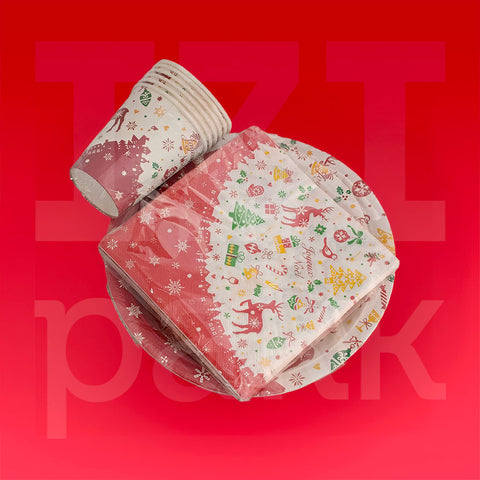 Ünnepi teríték szett - "Noel" - 20db