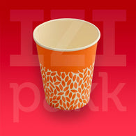 Coffee to go 250 ml-es papír pohár leveles több szín - 50 db