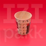 Coffee to go papír pohár "Merry Christmas" Karácsony mintával - két méretben