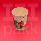 Coffee to go duplafalú Karácsonyi Mikulásos pohár két méretben