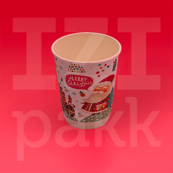 Coffee to go duplafalú Karácsonyi Mikulásos pohár két méretben