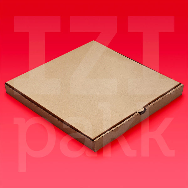 Pizza doboz 32x32 cm barna szín, nyomatlan (magasított) - 100db