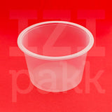 Kerek tál több méretben, műanyag, natúr 50-25 db / csomag