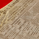 Zsírpapír, hamburger csomagoló papír, tálca alátét, újságos fekete mintás - 5kg