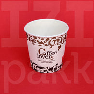 "Coffee lovers" mintás papír pohár, 100ml - 50db