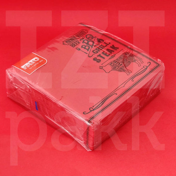 Fato Steak house piros papír szalvéta - 40 darab / csomag  38 x 38 cm - FATO