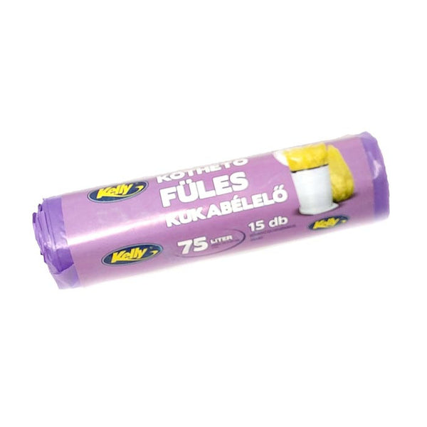 Szemeteszsák, kukabélelő, Kelly, 75 l, 15 db