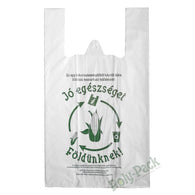 Bio zacskó, lebomló, kukoricakeményítő alapú környezetbarát ingvállas táska - 100db