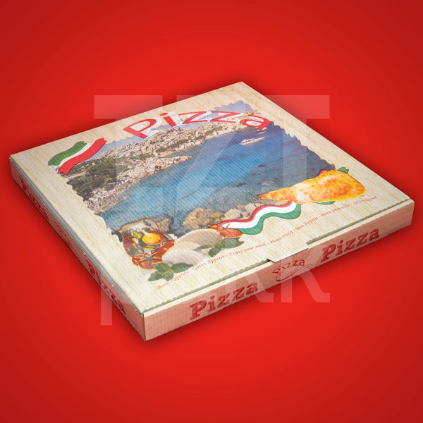 Pizza doboz - Buon Appetito 32x32 cm ÚJ olasz - Pizza Super - 100 db/csomag